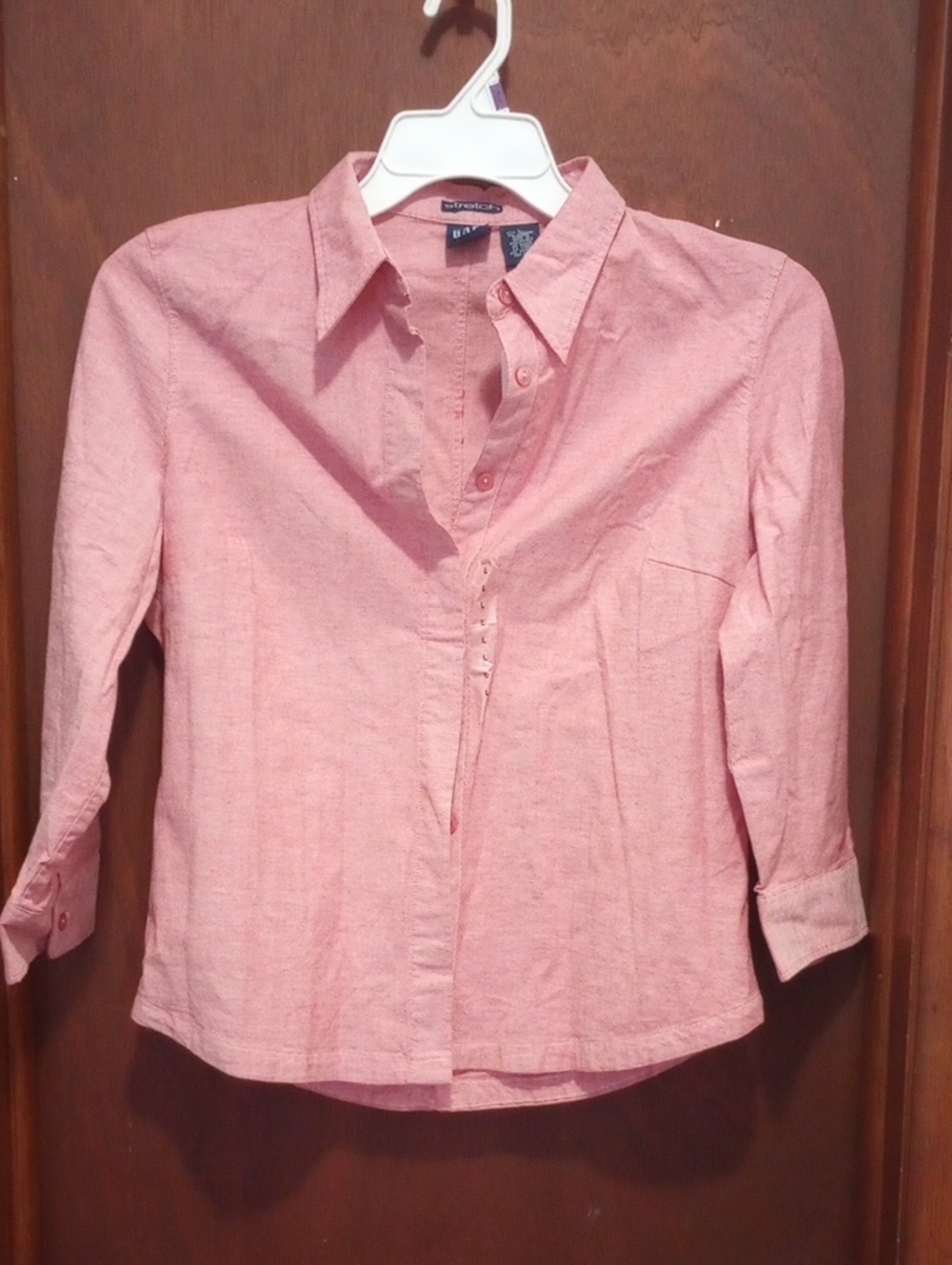 Gap Button Down 3/4 Sleeve Shirt